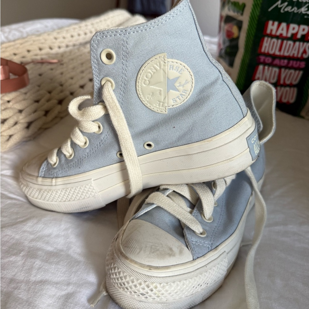 Converse Platform High-Top Sneakers - Light Blue